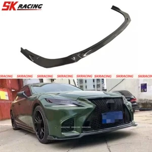 Fits Lexus LS500/h 2018-2024 Carbon Fiber Front Bumper Lip Spoiler Bodykit Refit - Picture 1 of 8