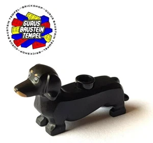 LEGO® perro salchicha 53075 negro perro salchicha mini figuras accesorios animal City NUEVO - Imagen 1 de 1