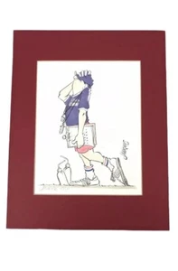 Artwork Cartoon Coach Kevin von Jahraus handsigniert & nummeriert 119/250 ungerahmt - Bild 1 von 6