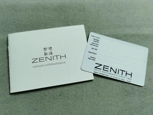 Zenith vintage kit warranty card blank and booklet De Luca models newoldstock T2 - Imagen 1 de 10