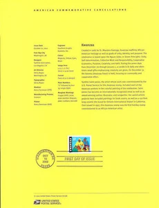 #0235 37c Eid Mubarak Stamp #3674 Souvenir Page - Picture 1 of 1