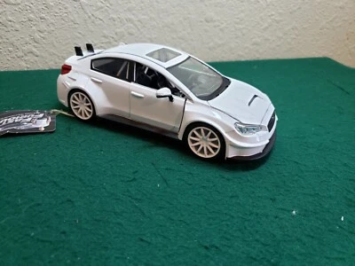 2016 Subaru Impreza WRX Fast & Furious F8 Jada 1/24 White Damaged, AS-IS - Image 1 of 4
