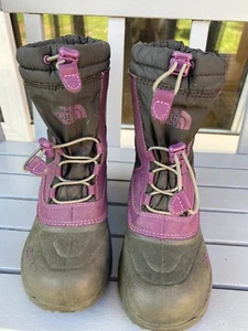 North Face Snow Boots Kids Girls Size US2 - Picture 1 of 5