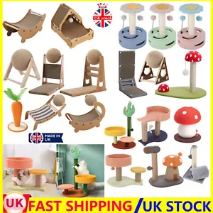 Scratching Post Cat Tree Climbing Activity Centre Kitten Bed Toy Scratcher Tower - Picture 1 of 354