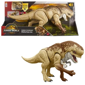 Jurassic World Rebirth Distortus Rex Rumble N Rampage Dinosaur Action Figure 22" - Picture 1 of 9