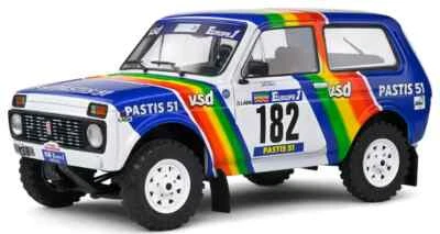 SOLIDO COMPETITION 1:18 AUTO LADA NIVA #182 JABOUILLE PARIS-DAKAR 1984  S1807305 - Immagine 1 di 3