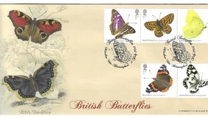 GB – 2013 FDC by Bradbury Butterflies (Peacock Cover) - pre-owned - Picture 1 of 1