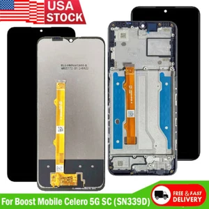 LCD Display Touchscreen Digitizer ± Rahmen für Boost Mobile Celero 5G SC SN339D - Bild 1 von 13