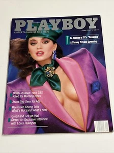 Playboy Magazine April 1987 Women Of TVs Casanova Playmate Anna Clark - Picture 1 of 8