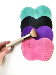 Makeup Washing Brush Gel Cleaning Mat Foundation Make up Brush Cleaner Pad - Picture 1 of 12