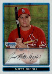 2009 Bowman Chrome Prospects X-Fractors #BCP68 Matt Rigoli /299