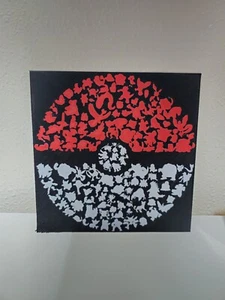 3D Printed Pokémon Pokeball Silhouette Hue forge, lithograph - Picture 1 of 5