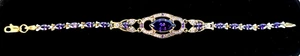 EXQUISITE Estate Bracelet -- 10k Gold over 925 Silver !! - Picture 1 of 10