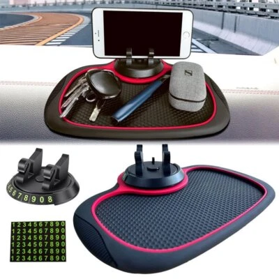 Multifunction Anti Skid Car Dashboard Sticky Pad Anti-Slip Mat Auto Phone Holder - Image 1 of 4