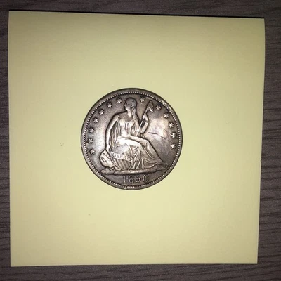Medio dólar sentado 1850 Foto 1 de 4