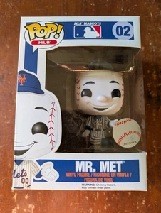 VAULTS Funko Pop! MLB: Mr. Met #02 (New York Mets Maskottchen) Vinyl Figur in Box - Bild 1 von 6