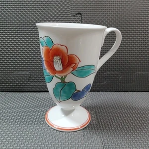 Koransha Akae Town Workshop Mug 1pc Camellia Design Japanese Porcelain Cup - Picture 1 of 9