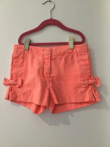 J-Crew, Neon Shorts With Bows, Girls Size 10, 100% Cotton, Adjustable Waistband - Picture 1 of 11