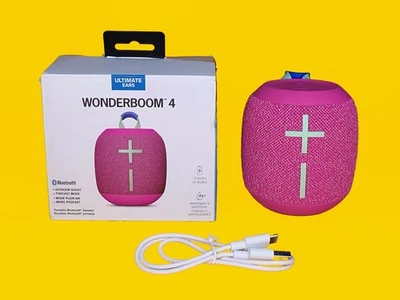 Ultimate Ears UE WONDERBOOM 4 водонепроницаемый Bluetooth-динамик розовый - идеальное состояние товара - Изображение 1 из 4