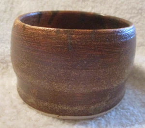 Handcrafted Pottery~Earth Tones~Bowl~Tea Cup~Catch All~2001~2 1/8" x 3.5" - Picture 1 of 12