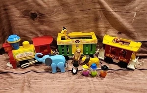 Fisher Price Little People Zirkus Zug Tiere & Figuren Vintage - Bild 1 von 20