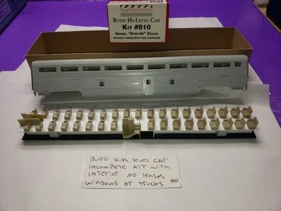 KIT DE PRODUCTOS DE ESTACIÓN DE TREN INCOMPLETO TAL CUAL BUDD COCHE DE ALTA PALANCA ESCALA HO TAL CUAL  Foto 1 de 4