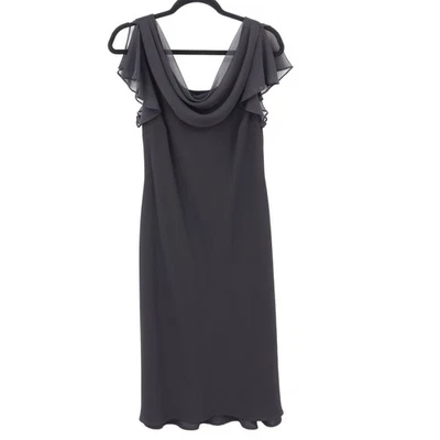 Vestido midi Dressbarn Collection para mujer 12 negro bruja caprichoso hada grunge Foto 1 de 4