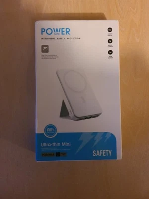 Mini Banco de Alimentación Ultra Delgado Portátil Carga Rápida Pantalla LED Super Corriente Seguro Foto 1 de 2