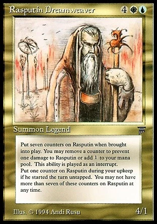 Magic MTG Legends Rasputin Dreamweaver MODERATELY PLAYED MP - Image 1 of 1
