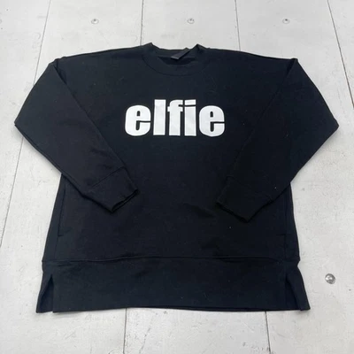 Толстовка женская Kirkland Signature средняя черная уютная флисовая Elfie с круглым вырезом - Изображение 1 из 4