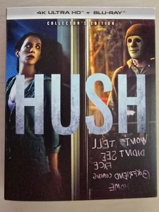 Hush (2016) Collector’s Edition 4K Ultra HD + Blu-Ray Disc + Bonus Slipcover - Picture 1 of 7