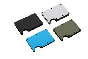 Herren/Damen RFID Schutz Schmale Geldklammer Minimalistische Geldbörse Karten Ausweisetui - Bild 1 von 7