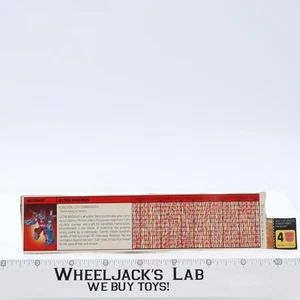 Ultra Magnus Action Figure Tech Spec 1986 Vintage Hasbro G1 Transformers - Picture 1 of 1