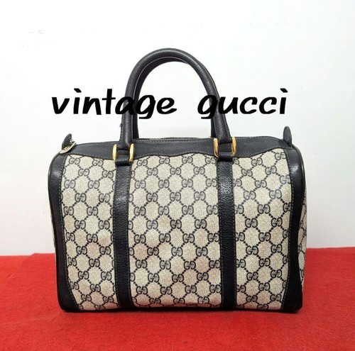 GUCCI 198603.213317 Borsa Vintage Mini Boston GG Pelle Modello Stella dal Giappone