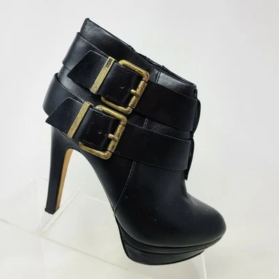 Diesel Melrose Sydney Negro Oscuro Tacón Hebillas Cuero Talla 6 Botines EU 36 Foto 1 de 4