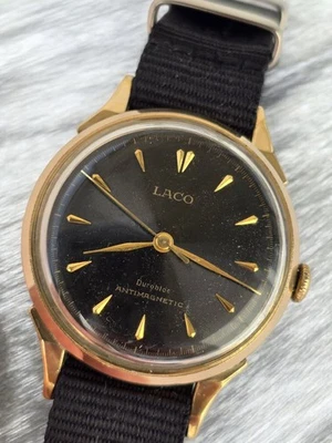 Vintage Watch Laco Mechanic Retro Watch Made Germany Men's Watch Original Vintage - Image 1 of 4