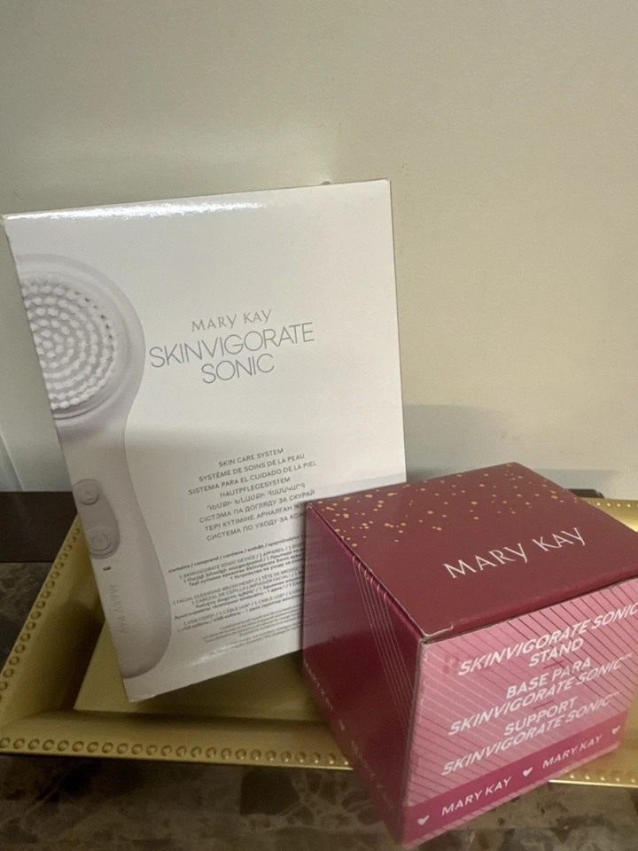 Mary Kay Skinvigorate Sonic система ухода за кожей + звуковая подставка — новая в коробке - Изображение 1 из 1