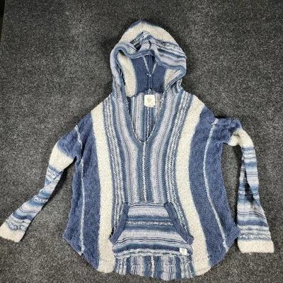 Billabong Baja Beach Hoodie Hooded Sweater Women’s XL Blue Comfy  - Image 1 of 4