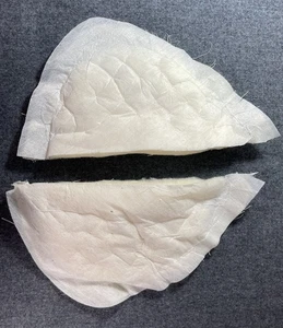 Dicke handgenähte wattierte Schulterpolster 1" Tiefe - unbedeckt - Schneiderei - 6603 - Bild 1 von 2