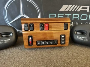 OEM Mercedes-Benz W124 Dashboard Switch Zebrano Wood Climate Control 93-95 - Picture 1 of 10