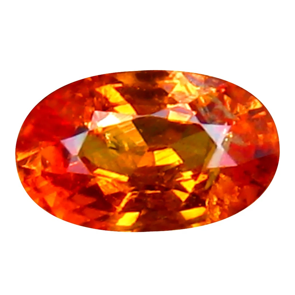 0.57 ct Five-star Oval Cut (6 x 4 mm) Namibia Fanta Orange Spessartine Gemstone - Image 1 of 1
