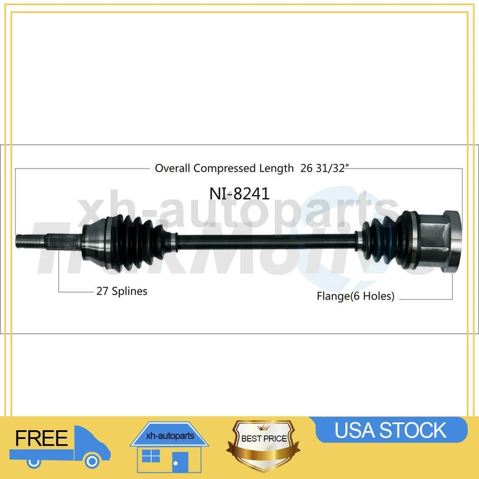 Fits 2003~2008 INFINITI FX35 1X Front Left TrakMotive CV Axle Shaft - Image 1 of 1