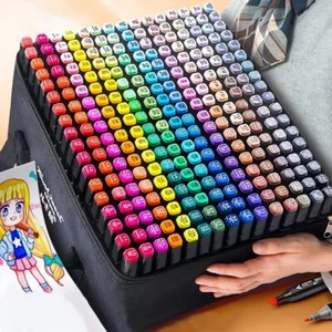 DIY Graffiti Twin Tip 168 Farbe Marker Lackmarker Stifte Set Permanent Pen NEU - Bild 1 von 19