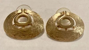 Pendientes de metal tono dorado - Imagen 1 de 2