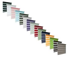 175cm Drop Day and Night Zebra//Vision Window Roller Blinds 4 Colours 11 Sizes