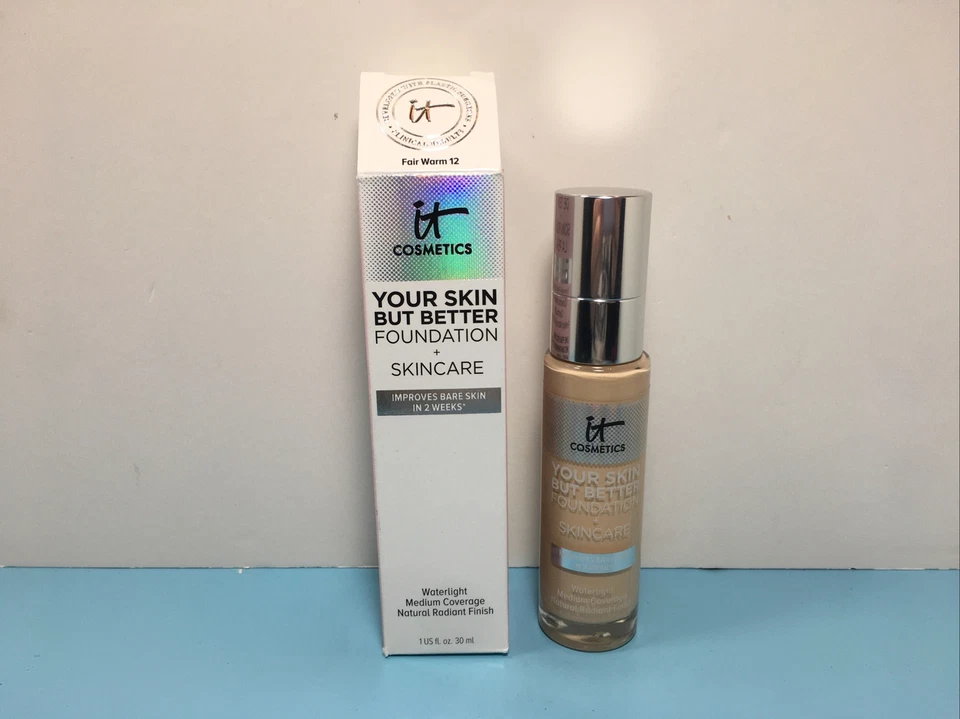 IT COSMETICS - YOUR SKIN BUT BETTER FOUNDATION + SKINCARE - FAIR WARM 12 - 1 OZ - Image 1 of 1