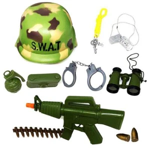 12PC Kids Army Fully Loaded Tactical Costume Combat Assault Helmet Roleplaying - Picture 1 of 12