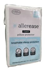 Allerease Standard/Queen 2 Pack Pillow Protector Allergy Protection Pillow Cases
