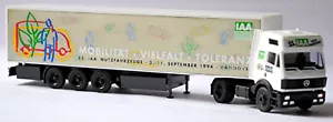 Mercedes Benz SK High Roof Box Trailer 55. IAA Hannover 1:87 AWM 50150 - Picture 1 of 6