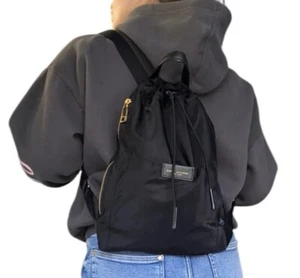 **EUC  Marc by Marc Jacobs Nylon Drawstring Backpack Black - Picture 1 of 11